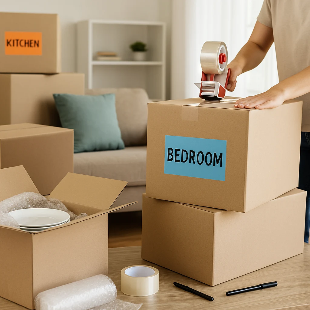 ۱۰ نکته طلایی برای بسته بندی وسایل منزل به سبک حرفه ای- جا به جا بار