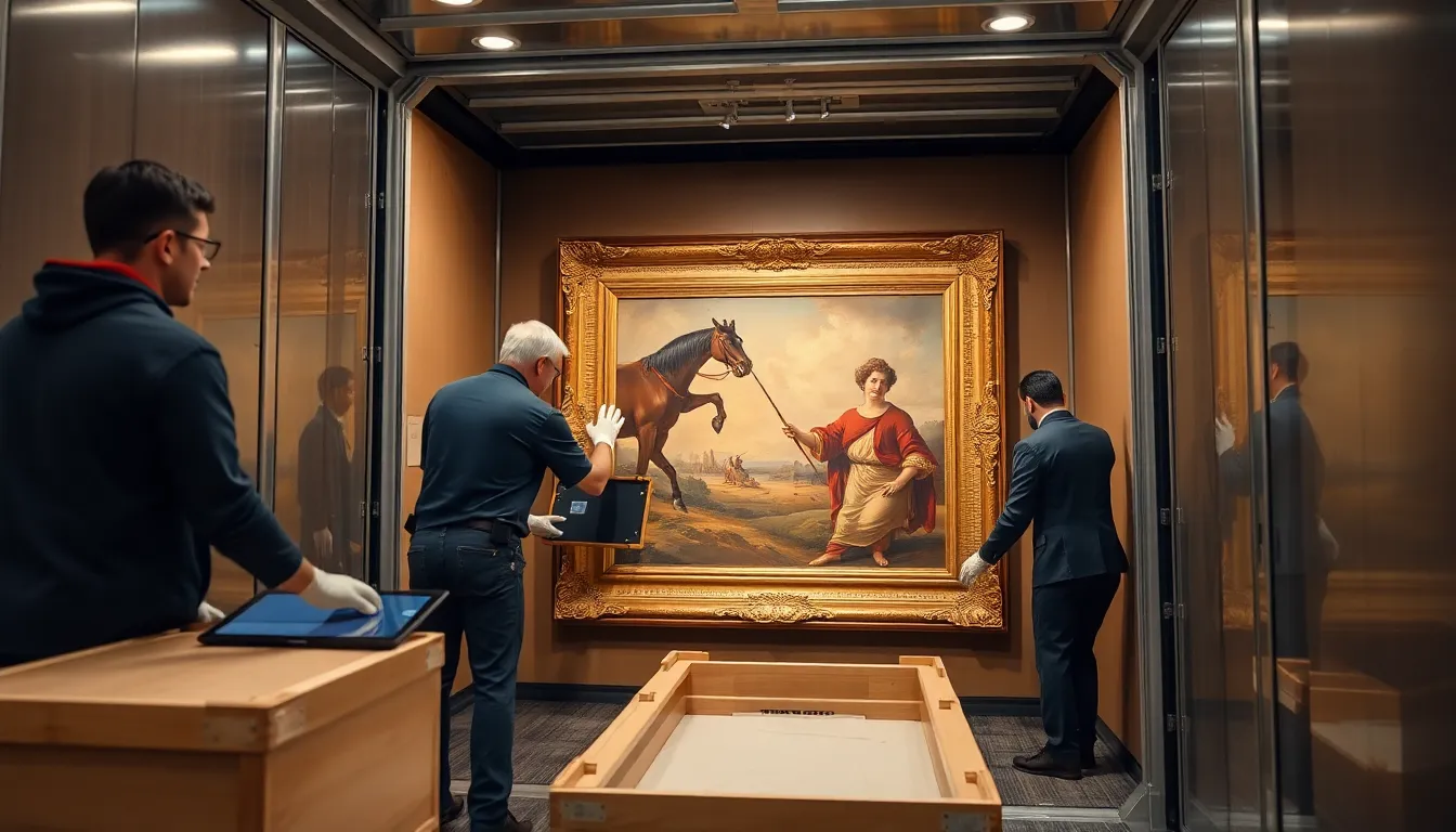 بسته‌بندی استاندارد گالری و موزه‌ای - جا به جا بار