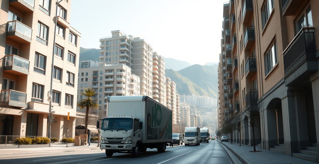 تاثیر خیابانهای باریک و کوهستانی شمال تهران - جا به جا بار